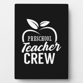 Geschenke Lehrer | Crew für Lehrkräfte im Vorschul Fotoplatte