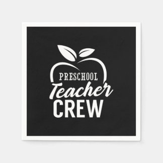 Geschenke Lehrer | Crew für Lehrkräfte im Vorschul Serviette