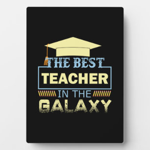 Geschenke Lehrer Der beste Lehrer der Galaxie Fotoplatte