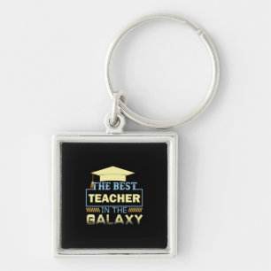 Geschenke Lehrer Der beste Lehrer der Galaxie Schlüsselanhänger
