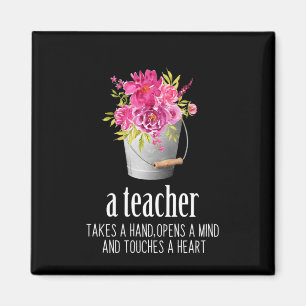 Geschenke Lehrer Ein Lehrer nimmt die Hand Magnet