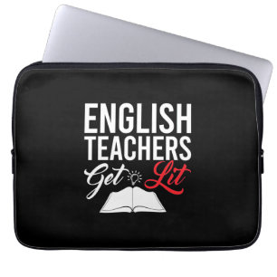 Geschenke Lehrer Englische Lehrer bekommen Lit Laptopschutzhülle