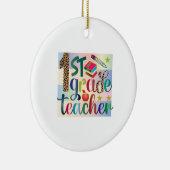 Geschenke Lehrer | Erster Lehrer Keramik Ornament (Rechts)