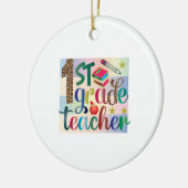 Geschenke Lehrer | Erster Lehrer Keramik Ornament (Links)