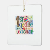 Geschenke Lehrer | Erster Lehrer Keramikornament (Links)