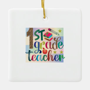 Geschenke Lehrer   Erster Lehrer Keramikornament