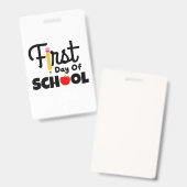 Geschenke Lehrer | Erster Schultag Ausweis (Vorder- & Rückseite)