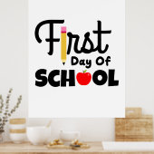 Geschenke Lehrer | Erster Schultag Poster (Küche)