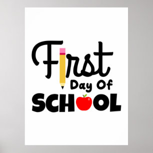 Geschenke Lehrer Erster Schultag Poster