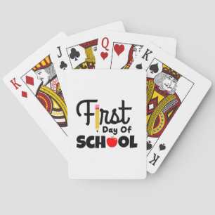 Geschenke Lehrer Erster Schultag Spielkarten