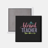 Geschenke Lehrer | Gesegneter Lehrer Magnet (Vorderseite/Rückseite)