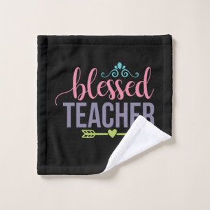 Geschenke Lehrer Gesegneter Lehrer Waschlappen