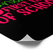 Geschenke Lehrer | Happy Online erster Schultag Poster (Ecke)
