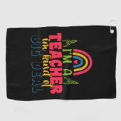 Geschenke Lehrer | Ich bin ein Lehrer in einer Art Golfhandtuch (Horizontal)
