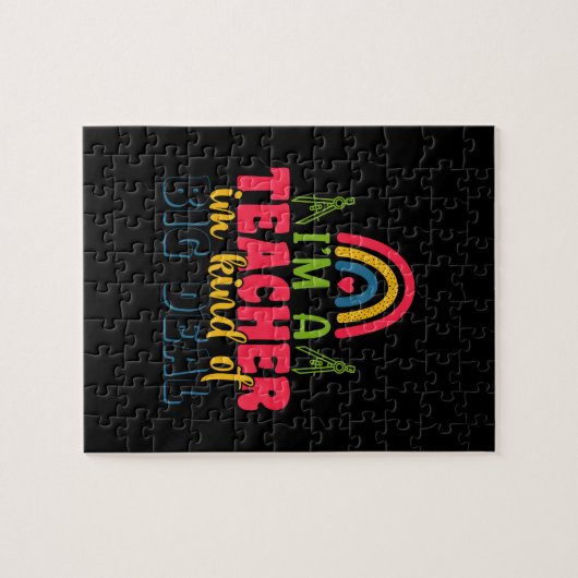Geschenke Lehrer | Ich bin ein Lehrer in einer Art Puzzle (Horizontal)
