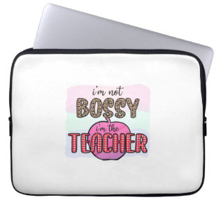 Geschenke Lehrer Ich bin nicht Chefin, ich bin L Laptopschutzhülle