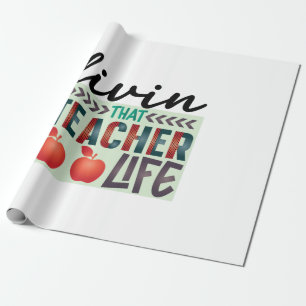 Geschenke Lehrer Leben dieses Lehrers Geschenkpapier