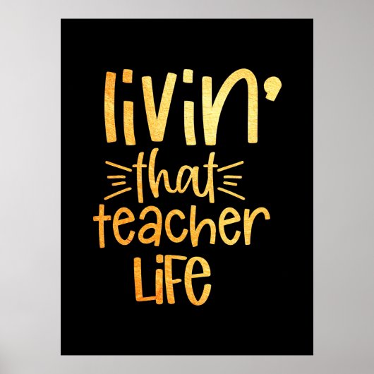 Geschenke Lehrer | Leben dieses Lehrers Poster (Vorne)