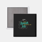 Geschenke Lehrer | Lehrer Grundschule I Do Squats Magnet (Vorderseite/Rückseite)