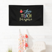 Geschenke Lehrer | Liebe Teach Inspirier Banner (Insitu)