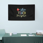 Geschenke Lehrer | Liebe Teach Inspirier Banner (Messeveranstaltung)