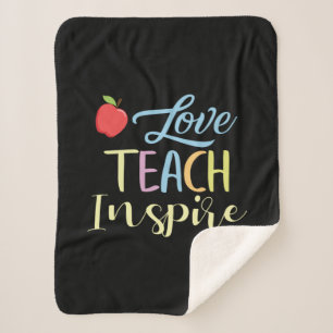 Geschenke Lehrer   Liebe Teach Inspirier Sherpadecke