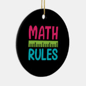 Geschenke Lehrer | Math Rules Keramik Ornament (Rechts)