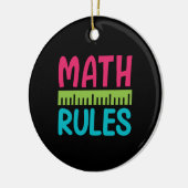 Geschenke Lehrer | Math Rules Keramik Ornament (Links)