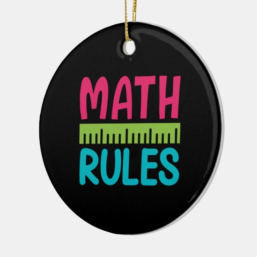 Geschenke Lehrer | Math Rules Keramik Ornament (Links)