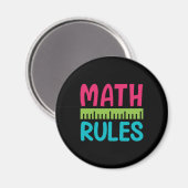 Geschenke Lehrer | Math Rules Magnet (Vorderseite/Rückseite)
