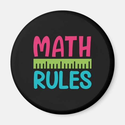 Geschenke Lehrer | Math Rules Magnet (Vorne)