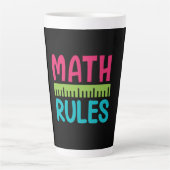 Geschenke Lehrer | Math Rules Milchtasse (Vorderseite)