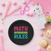 Geschenke Lehrer | Math Rules Pappteller (Party)