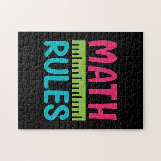 Geschenke Lehrer | Math Rules Puzzle (Horizontal)