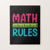 Geschenke Lehrer | Math Rules Puzzle (Vertikal)