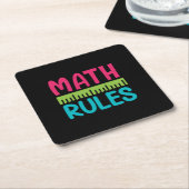 Geschenke Lehrer | Math Rules Rechteckiger Pappuntersetzer (angewinkelt)