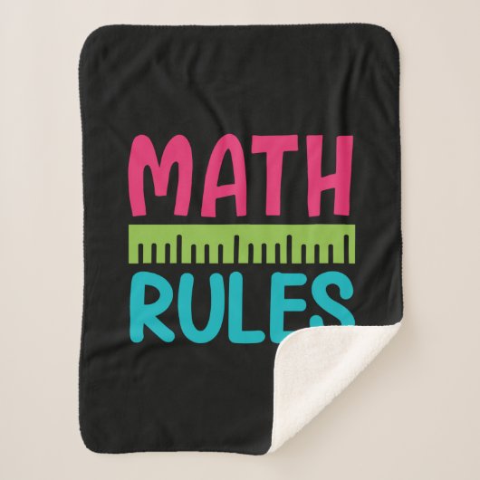 Geschenke Lehrer | Math Rules Sherpadecke (Vorderseite)
