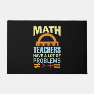 Geschenke Lehrer Mathematiker haben eine Menge Pro Fußmatte