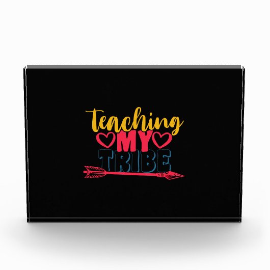 Geschenke Lehrer | Mein Stamm lehren Fotoblock (Vorderseite)