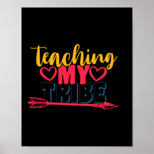 Geschenke Lehrer Mein Stamm lehren Poster