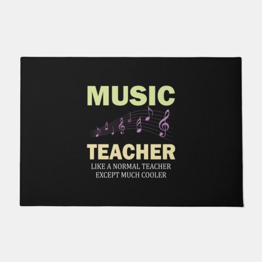 Geschenke Lehrer | Musiklehrer viel Cooler Fußmatte (Vorderseite)