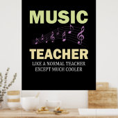 Geschenke Lehrer | Musiklehrer viel Cooler Poster (Küche)
