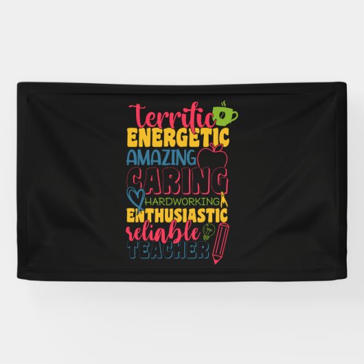 Geschenke Lehrer | Phantastischer Gekümmert Lehrer Banner (Horizontal)