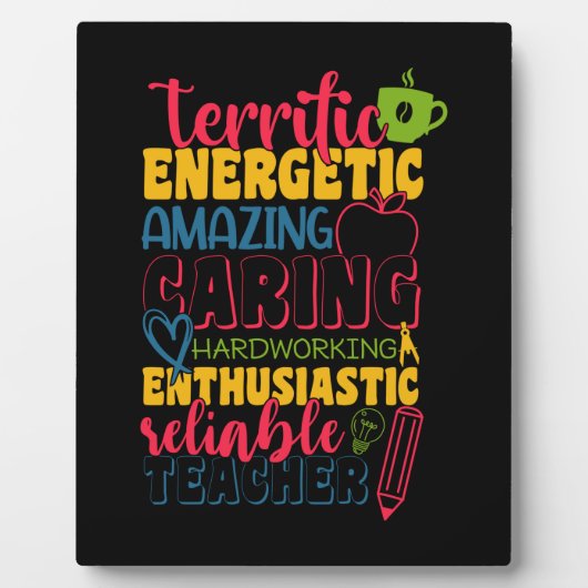 Geschenke Lehrer | Phantastischer Gekümmert Lehrer Fotoplatte (Vorderseite)