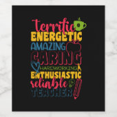 Geschenke Lehrer | Phantastischer Gekümmert Lehrer Weinetikett (Einzelnes Label)