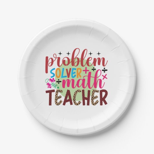 Geschenke Lehrer | Problem Solver Match Lehrer Pappteller (Vorderseite)
