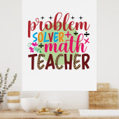 Geschenke Lehrer | Problem Solver Match Lehrer Poster (Küche)