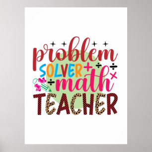 Geschenke Lehrer Problem Solver Match Lehrer Poster