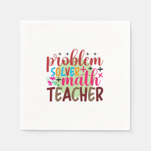 Geschenke Lehrer Problem Solver Match Lehrer Serviette