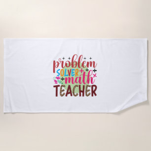 Geschenke Lehrer Problem Solver Match Lehrer Strandtuch